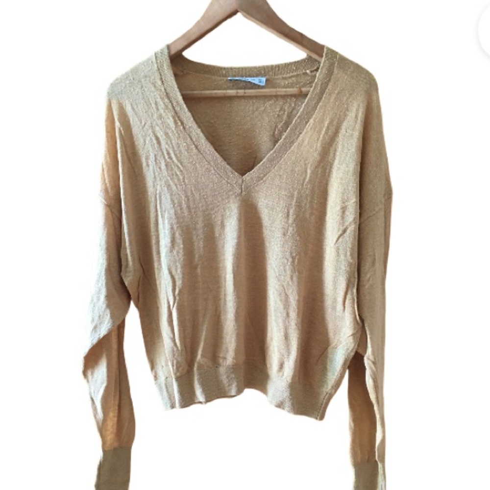 Zara boucle long sleeve top